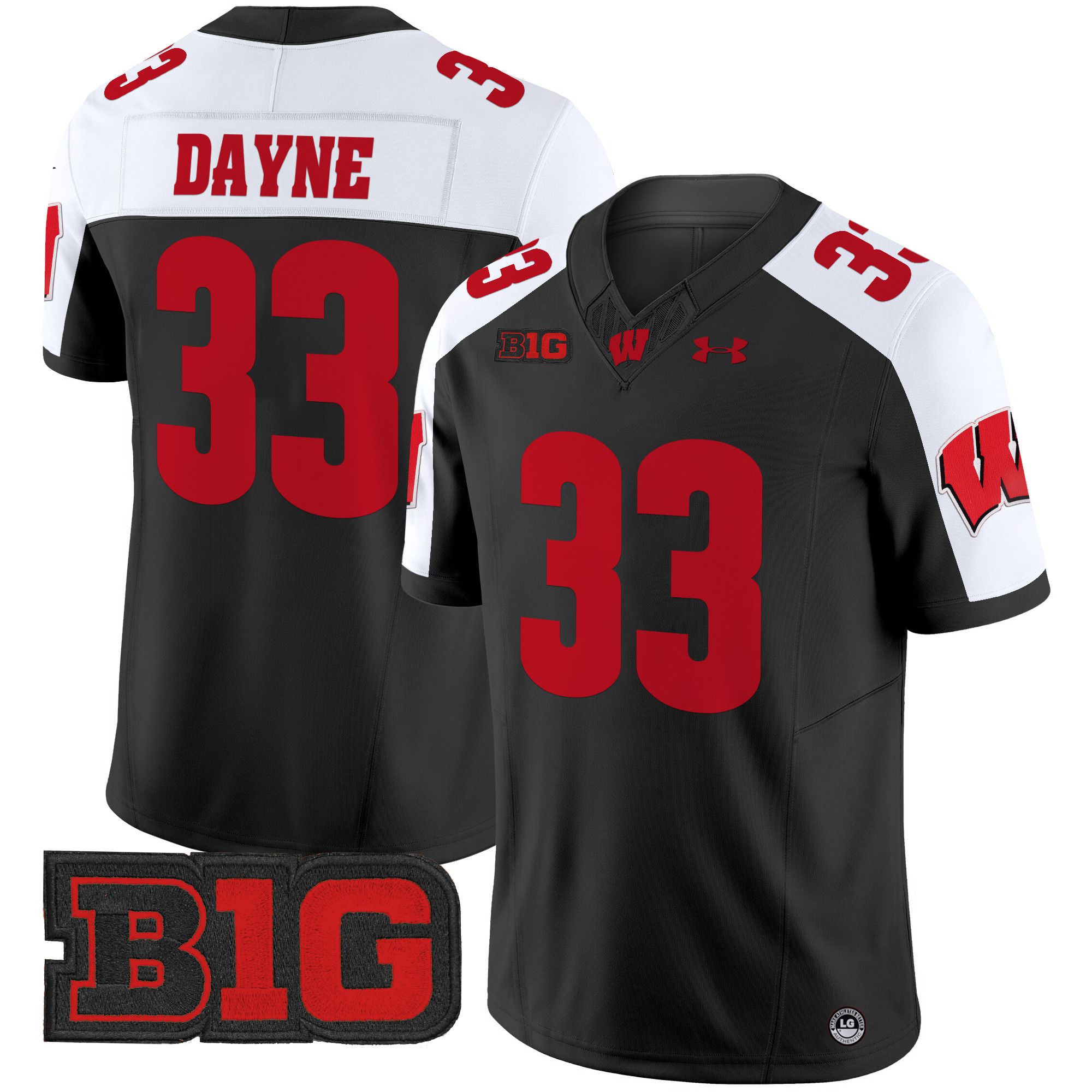 Men Wisconsin Badgers #33 Dayne Black 2024 Vapor Limited NCAA Jersey->ncaa teams->NCAA Jersey